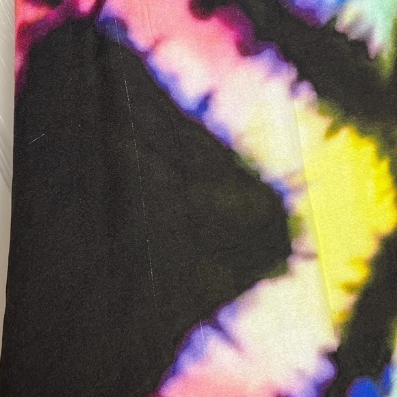 BUSAYO African Hand Dyed Colorful Geometric Print Sleeveless Maxi‎ Slip Dress M - Picture 9 of 10